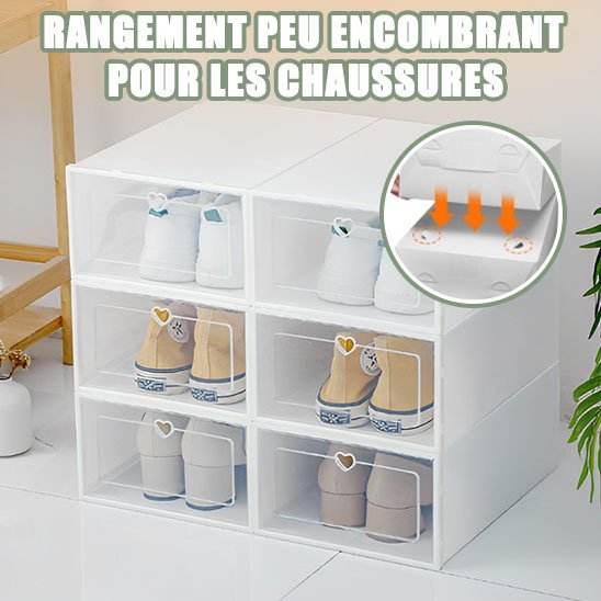 Boite à chaussures | Design Empilable - Organise ta maison