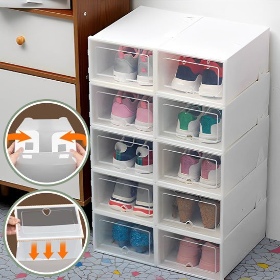 Boite à chaussures | Design Empilable - Organise ta maison