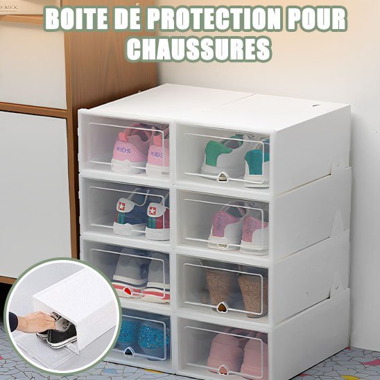 Boite à chaussures | Design Empilable - Organise ta maison