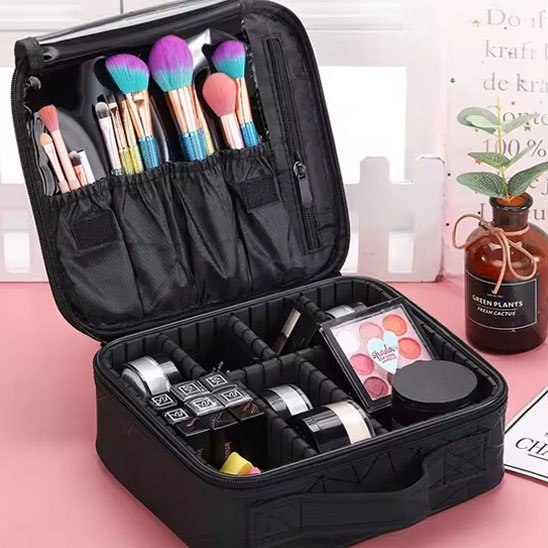 Trousse de maquillage | Élégance Compartimentée - Organise ta maison