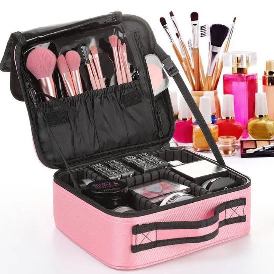 Trousse de maquillage | Élégance Compartimentée - Organise ta maison